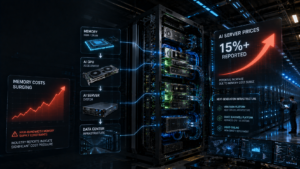 NVIDIA AI Server Prices Could Rise More Than 15% as Memory Costs Surge