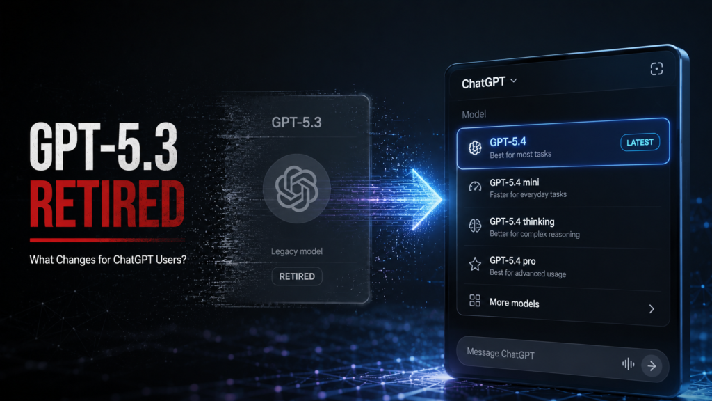 OpenAI retires GPT-5.3 Instant from ChatGPT as newer AI models replace it