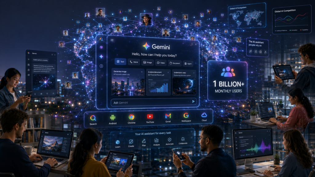 Google Gemini Hits 1 Billion Monthly Users, Closing the Gap With ChatGPT