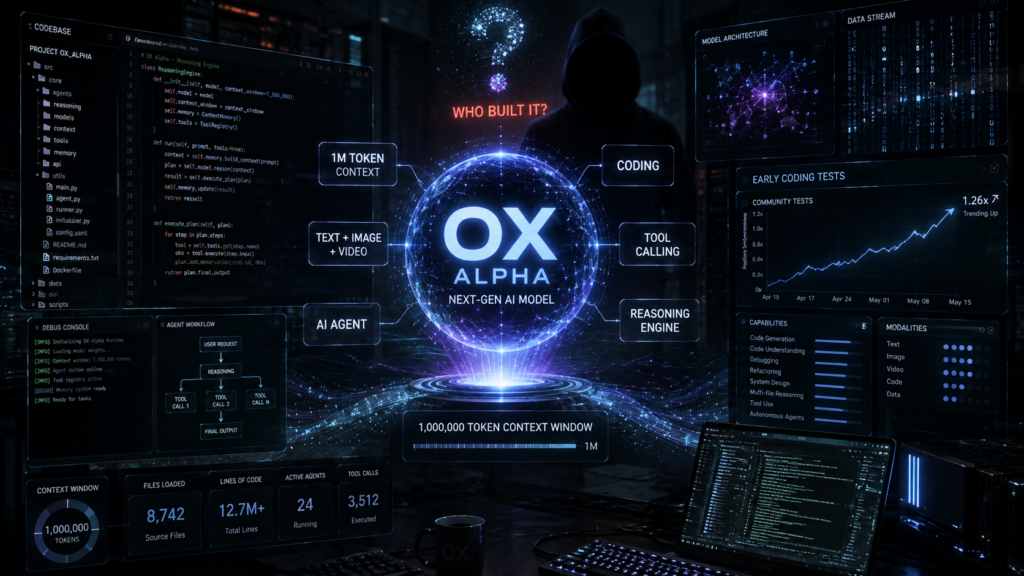 Mystery AI Model Ox Alpha Goes Viral With Free 1M-Token Access and Unknown Creator