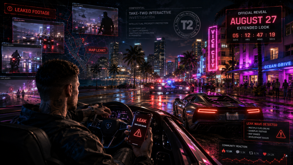 GTA 6 Leak Escalates Again as New Gameplay Clips Surface Days Before Rockstar Reveal