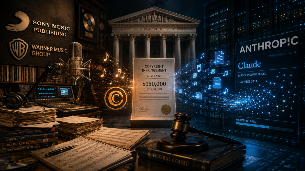 Sony and Warner Sue Anthropic Over Song Lyrics — Seeking $150,000 Per Song