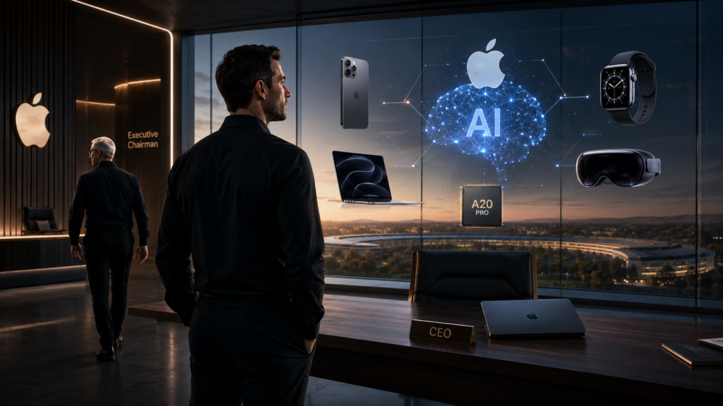 Apple Names New CEO — John Ternus Takes Over From Tim Cook